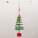 Christmas Day New Green Christmas Tree Spiral Ear Hook Geometric Beaded Pendant Earringspicture12