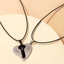 Jewelry Alloy Peach Heart Double Necklace Irregular Round Bead Chain Necklacepicture25