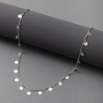 fashion simple jewelry alloy electroplating small disc single layer necklace wholesalepicture14
