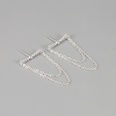 S925 Sterling Silber Doppelkette Quaste Ohrringe koreanische Mode Persnlichkeit lange Ohrringepicture13