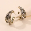 fashion niche design vintage Cshaped thick earringspicture6