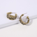 fashion niche design vintage Cshaped thick earringspicture7
