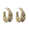fashion niche design vintage Cshaped thick earringspicture8