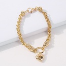Fashion Geometric Heart Thick Alloy Bracelet wholesalepicture6