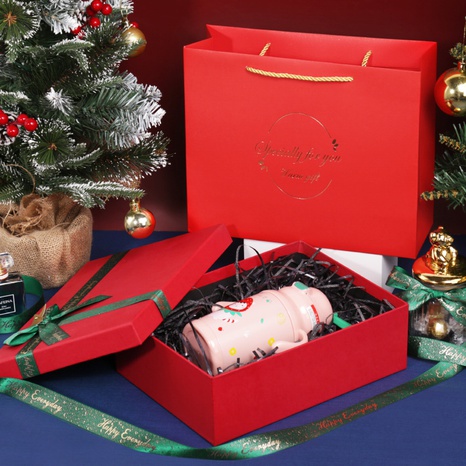 Nouvelle couverture de Noël Boîte-cadeau Boîte-cadeau rouge Boîte-cadeau de fête Grand Carton d'emballage en gros NHJID471749's discount tags