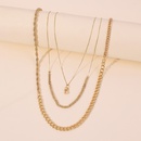fashion letter pendent stitching creative multilayer necklacepicture7