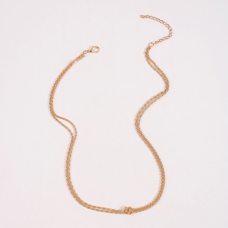 retro nostalgic knotted multilayer necklace wholesale