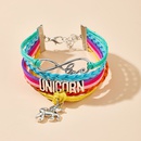 fashion color braided rope LOVE letter multilayer pony pendant braceletpicture9