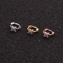 Single piece hot selling jewelry inlaid zircon cartilage earrings creative flower small ear buckle crossborder piercingpicture28