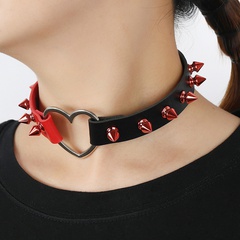 jewelry  punk rock leather necklace personality fashion trend bondage necklace clavicle chain