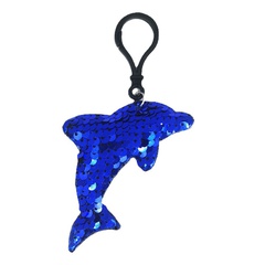 reflective sequin keychain fashion backpack dolphin pendant accessories