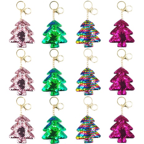 llavero de lentejuelas de escala de pescado reflectante color de moda bolsa de árbol de Navidad colgante regalo de Navidad NHDI473890's discount tags