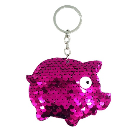 Llavero de cerdo con lentejuelas reflectantes Adornos de bolso de moda Colgante de cerdo del zodiaco NHDI473919's discount tags