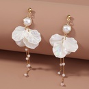 2020 Elegant Womens Pearl Petal Earrings Long Tassel Exquisite Fashion Korean Earrings in Stock Wholesalepicture10