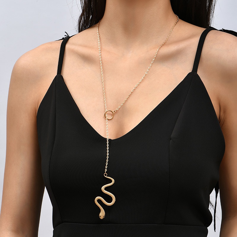 Europische und amerikanische einfache Schlangenkette Halskette kreativer Sternzeichen Anhnger Schmuck