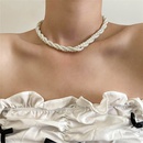 Retro MultiLayer Winding Pearl Necklace European and American Ins French Elegant Simple Choker Fashion SpecialInterest Clavicle Chainpicture8