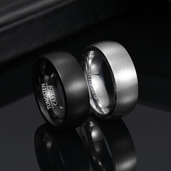 8mm Simple Brushed Matte Tungsten Steel Men's Ring Cross-Border Amazon Tungsten Ornament Supply Factory Wholesale