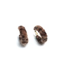 Retro temperament autumn and winter new exaggerated leopard print plush earringspicture11
