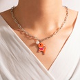Cute Cartoon Necklace Resin Fawn Pearl Lock SingleLayer Clavicle Chainpicture14
