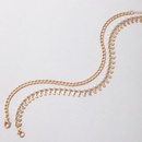 fashion simple alloy moon geometric disc chain multilayer anklet wholesalepicture10