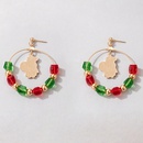 European and American new Christmas color pearl earrings irregular multicolor earringspicture10