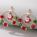 European and American new Christmas color pearl earrings irregular multicolor earringspicture11