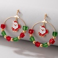 European and American new Christmas color pearl earrings irregular multicolor earringspicture13
