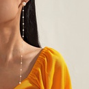 fashion long pearl tassel earrings European and American irregular geometric earringspicture6