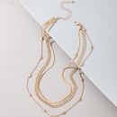 new jewelry irregular geometric disc multilayer alloy clavicle chain wholesalepicture9