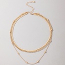 new jewelry irregular geometric disc multilayer alloy clavicle chain wholesalepicture10