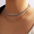 new jewelry irregular geometric disc multilayer alloy clavicle chain wholesalepicture12