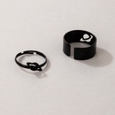 retro simple design sense hollow planet adjustable twopiece alloy ring wholesalepicture11