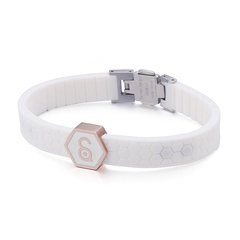 fashion germanium stone energy magnet stainless steel bracelet