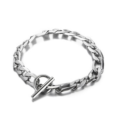 European and American stainless steel jewelry simple trendy OT buckle stainless steel bracelet wholesale