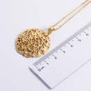 Korean luxury flower cluster type vacuum plating 18K gold casting stainless steel necklacepicture11