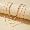 retro ethnic style necklace fashion simple multilayer heart pendent necklacepicture11