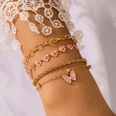 new style European and American twist chain drop oil heart butterfly bracelet fourpiece setpicture14