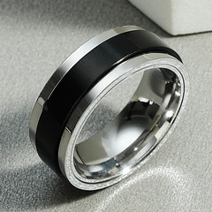 Vintage titanium steel rotating ring