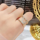 18KGP retro open ring trend fashion letter ring women wholesalepicture3