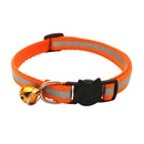 Color Polyester Reflective Bell Cat Pet Collar Safety Buckle Adjustable Cat Collarpicture9