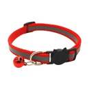 Color Polyester Reflective Bell Cat Pet Collar Safety Buckle Adjustable Cat Collarpicture11
