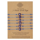 New Evil Eye Bracelet 6 Pack Blue Eye Bracelet Fashion Braided Adjustable Braceletpicture12