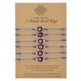 New Evil Eye Bracelet 6 Pack Blue Eye Bracelet Fashion Braided Adjustable Braceletpicture18