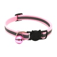 Color Polyester Reflective Bell Cat Pet Collar Safety Buckle Adjustable Cat Collarpicture17