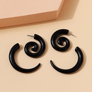 European and American creative exaggerated spiral earringspicture3