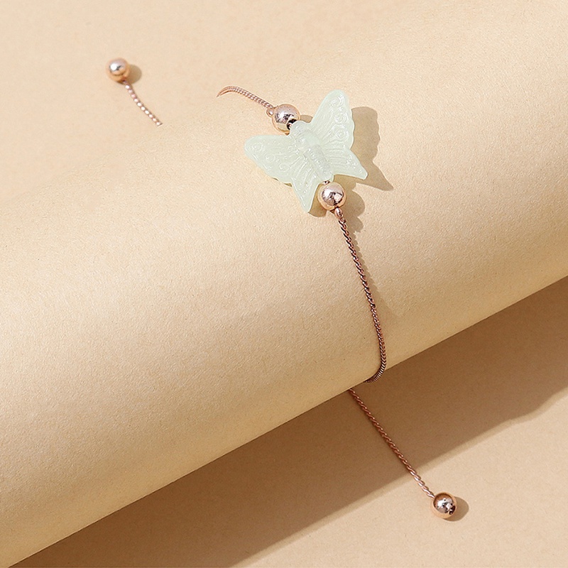 Korean creative resin luminous butterfly bracelet wholesale