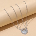 European and American creative exaggerated asymmetrical sun and moon necklace setpicture5