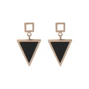 simple titanium steel triangle earrings wholesalepicture3