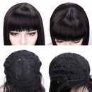 2021 European and American womens wigs short straight with bangs chemical fiber wigspicture20