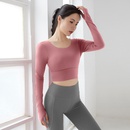 2021 autumn and winter sexy sports longsleeved shirt fitness clothing yoga clothespicture10